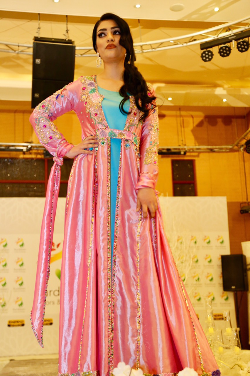 A Kurdish fashion design contest in the Kurdistan Region's Sulaimani, Feb. 1, 2019. (Photo: Kurdistan 24/Ibrahim Fatah)